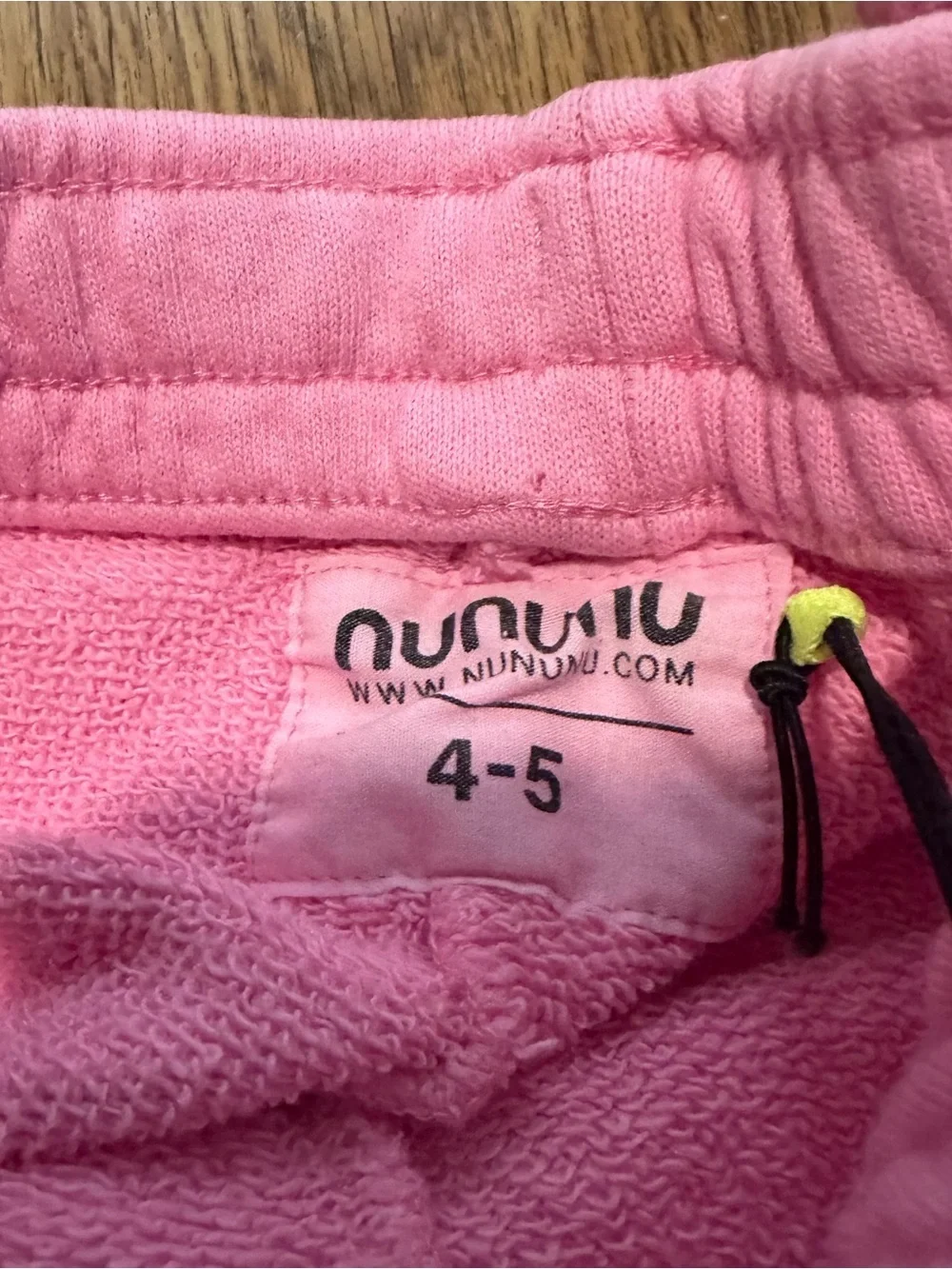 Nununu World Pink Fleece Jogger sweat Pants size 4-5 NWT KID GIRL